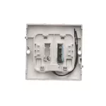 SIMON BASIC WMUL-0H1xx1-4011 Łącznik hotelowy pojedynczy z podświetleniem LED, Imax 10 (2) A; srebrny mat
