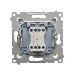 SIMON 54 WMDL-0P1xxx-041 Przycisk pojedynczy zwierny z podświetleniem LED bez piktogramu (moduł) 10AX, 250V~, szybkozłącza; kremowy