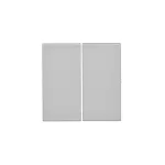 SIMON 55 WMDL-K8x3xx-143 Klawisz podwójny do: SW6/2WM, SW7/2M; Aluminium mat