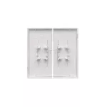 SIMON 55 WMDL-K8x3xx-143 Klawisz podwójny do: SW6/2WM, SW7/2M; Aluminium mat