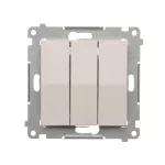 SIMON 54 WMDL-031xxx-011 Łącznik potrójny (moduł) 10AX, 250V~, szybkozłącza; biały