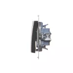 SIMON 54 WMDL-031xxx-049 Łącznik potrójny (moduł) 10AX, 250V~, szybkozłącza; czarny mat