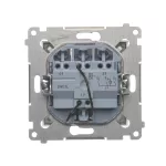 SIMON 54 WMDL-0311xx-046 Łącznik potrójny z podświetleniem LED (moduł) 10AX, 250V~, szybkozłącza; brąz mat