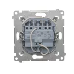 SIMON 54 WMDL-0312xx-043 Przycisk potrójny z podświetleniem LED (moduł) 10AX, 250V~, szybkozłącza; srebrny mat