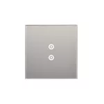 SIMON 54 TOUCH WMDZ-01103S-071 Panel dotykowy S54 Touch, 1 moduł, 2 pola dotykowe pionowe srebrna mgła