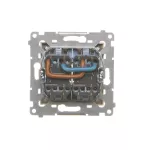 SIMON 54 WMDL-Z10005-041 Łącznik dwubiegunowy podwójny (moduł) 16AX, 250V~, zaciski śrubowe; kremowy