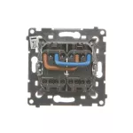 SIMON 54 WMDL-Z10005-041 Łącznik dwubiegunowy podwójny (moduł) 16AX, 250V~, zaciski śrubowe; kremowy