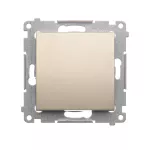 SIMON 54 WMDL-0600xx-044 Łącznik schodowy bez piktogramu (moduł) 10AX, 250V~, szybkozłącza; złoty mat