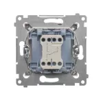 SIMON 54 WMDL-0600xx-046 Łącznik schodowy bez piktogramu (moduł) 10AX, 250V~, szybkozłącza; brąz mat