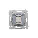 SIMON 54 WMDL-0700xx-011 Łącznik krzyżowy bez piktogramu (moduł) 10AX, 250V~, szybkozłącza; biały
