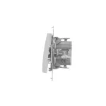 SIMON 54 WMDL-0710xx-011 Łącznik krzyżowy z podświetleniem LED bez piktogramu (moduł) 10AX, 250V~, szybkozłącza; biały