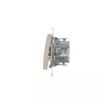 SIMON 54 WMDL-0710xx-041 Łącznik krzyżowy z podświetleniem LED bez piktogramu (moduł) 10AX, 250V~, szybkozłącza; kremowy