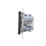 SIMON 55 WMDL-01032X-149 Przycisk poczwórny (moduł) 10 AXm, 250 V~, szybkozłącza; Czarny mat