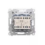 SIMON 55 WMDL-01032X-114 Przycisk poczwórny (moduł) 10 AXm, 250 V~, szybkozłącza; Jasnoszary mat