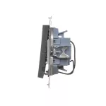 SIMON 55 WMDL-031xx5-116 Przycisk potrójny z podświetleniem LED (moduł) 10 AX, 250 V~, szybkozłącza; Grafitowy mat