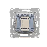SIMON 55 WMDA-21xxxx-144 Przycisk „światło” (moduł) 10 AX, 250 V~, szybkozłącza; Szampański mat