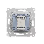 SIMON 55 WMDA-20xxxx-111 Przycisk „światło” z podświetleniem LED (moduł) 10 AX, 250 V~, szybkozłącza; Biały mat