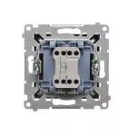 SIMON 55 WMDA-20xxxx-149 Przycisk „światło” z podświetleniem LED (moduł) 10 AX, 250 V~, szybkozłącza; Czarny mat