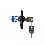 SIMON 55 WMDL-0K011x-149 Łącznik na kluczyk jednobiegunowy (moduł) 2 pozycyjny „0-I” styk N/O, 5 A, 250 V~; Czarny mat