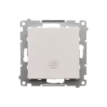 SIMON 55 WMDL-0105xx-114 Łącznik jednobiegunowy z podświetleniem LED (moduł) 10 AX, 250 V~, szybkozłącza; Jasnoszary mat
