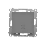 SIMON 55 WMDL-0105xx-116 Łącznik jednobiegunowy z podświetleniem LED (moduł) 10 AX, 250 V~, szybkozłącza; Grafitowy mat