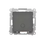 SIMON 55 WMDL-0105xx-149 Łącznik jednobiegunowy z podświetleniem LED (moduł) 10 AX, 250 V~, szybkozłącza; Czarny mat