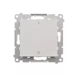 SIMON 55 WMDL-0P1xx4-143 Łącznik dwubiegunowy (moduł) 10 AX, 250 V~, szybkozłącza; Aluminium mat