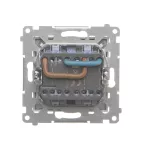 SIMON 55 WMDL-TW22A-114 Łącznik dwubiegunowy podwójny (moduł) 16 AX, 250 V~, szybkozłącza; Jasnoszary mat