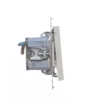 SIMON 55 WMDL-TW22A-114 Łącznik dwubiegunowy podwójny (moduł) 16 AX, 250 V~, szybkozłącza; Jasnoszary mat