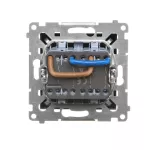 SIMON 55 WMDL-TW22A-149 Łącznik dwubiegunowy podwójny (moduł) 16 AX, 250 V~, szybkozłącza; Czarny mat