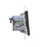 SIMON 55 WMDL-TW22A-149 Łącznik dwubiegunowy podwójny (moduł) 16 AX, 250 V~, szybkozłącza; Czarny mat