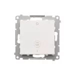 SIMON 55 WMDL-0P1xx5-111 Łącznik dwubiegunowy z podświetleniem LED (moduł) 10 AX, 250 V~, szybkozłącza; Biały mat