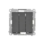 SIMON 55 WMDL-031xx3-0149 Łącznik potrójny (moduł) 10 AX, 250 V~, szybkozłącza; Czarny mat