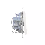 SIMON 55 WMDL-031xx4-0111 Łącznik potrójny z podświetleniem LED (moduł) 10 AX, 250 V~, szybkozłącza; Biały mat