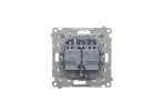 SIMON 55 WMDL-031xx4-0143 Łącznik potrójny z podświetleniem LED (moduł) 10 AX, 250 V~, szybkozłącza; Aluminium mat