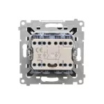SIMON 55 WMDL-0108xx-149 Łącznik świecznikowy z podświetleniem LED – osobne podświetlenie dla każdego klawisza (moduł) 10 AX, 250 V~, szybkozłącza; Czarny mat