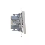SIMON 55 WMDL-0106xx-143 Łącznik schodowy bez piktogramu (moduł) 10 AX, 250 V~, szybkozłącza; Aluminium mat