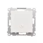 SIMON 55 WMDL-0103Lx-111 Łącznik schodowy z podświetleniem LED podświetlenie jak w łączniku pojedynczym (moduł) 10 AX, 250 V~, szybkozłącza; Biały mat