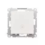 SIMON 55 WMDL-0105Lx-111 Łącznik schodowy z podświetleniem LED podświetlenie jak w łączniku pojedynczym (moduł) 10 AX, 250 V~, szybkozłącza; Biały mat