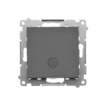 SIMON 55 WMDL-0105Lx-116 Łącznik schodowy z podświetleniem LED podświetlenie jak w łączniku pojedynczym (moduł) 10 AX, 250 V~, szybkozłącza; Grafitowy mat