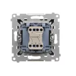 SIMON 55 WMDL-0104xx-116 Łącznik krzyżowy (moduł) 10 AX, 250 V~, szybkozłącza; Grafitowy mat