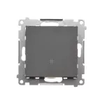 SIMON 55 WMDL-0104xx-116 Łącznik krzyżowy (moduł) 10 AX, 250 V~, szybkozłącza; Grafitowy mat