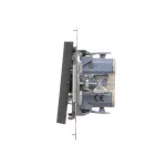 SIMON 55 WMDL-0104xx-116 Łącznik krzyżowy (moduł) 10 AX, 250 V~, szybkozłącza; Grafitowy mat