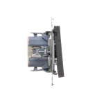 SIMON 55 WMDL-0104xx-116 Łącznik krzyżowy (moduł) 10 AX, 250 V~, szybkozłącza; Grafitowy mat
