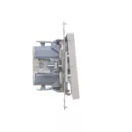SIMON 55 WMDL-0104xx-143 Łącznik krzyżowy (moduł) 10 AX, 250 V~, szybkozłącza; Aluminium mat