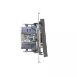 SIMON 55 WMDL-0106Lx-116 Łącznik krzyżowy bez piktogramu (moduł) 10 AX, 250 V~, szybkozłącza; Grafitowy mat