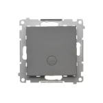 SIMON 55 WMDL-0104Lx-116 Łącznik krzyżowy z podświetleniem LED – piktogram schody (moduł) 10 AX, 250 V~, szybkozłącza; Grafitowy mat