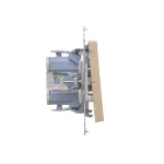 SIMON 55 WMDL-0104Lx-144 Łącznik krzyżowy z podświetleniem LED – piktogram schody (moduł) 10 AX, 250 V~, szybkozłącza; Szampański mat