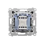 SIMON 55 WMDL-0104Lx-149 Łącznik krzyżowy z podświetleniem LED – piktogram schody (moduł) 10 AX, 250 V~, szybkozłącza; Czarny mat