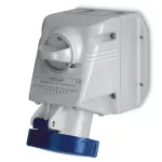 Gniazdo stałe 16A 230V 2P+Z, wył. 0-1 IP67